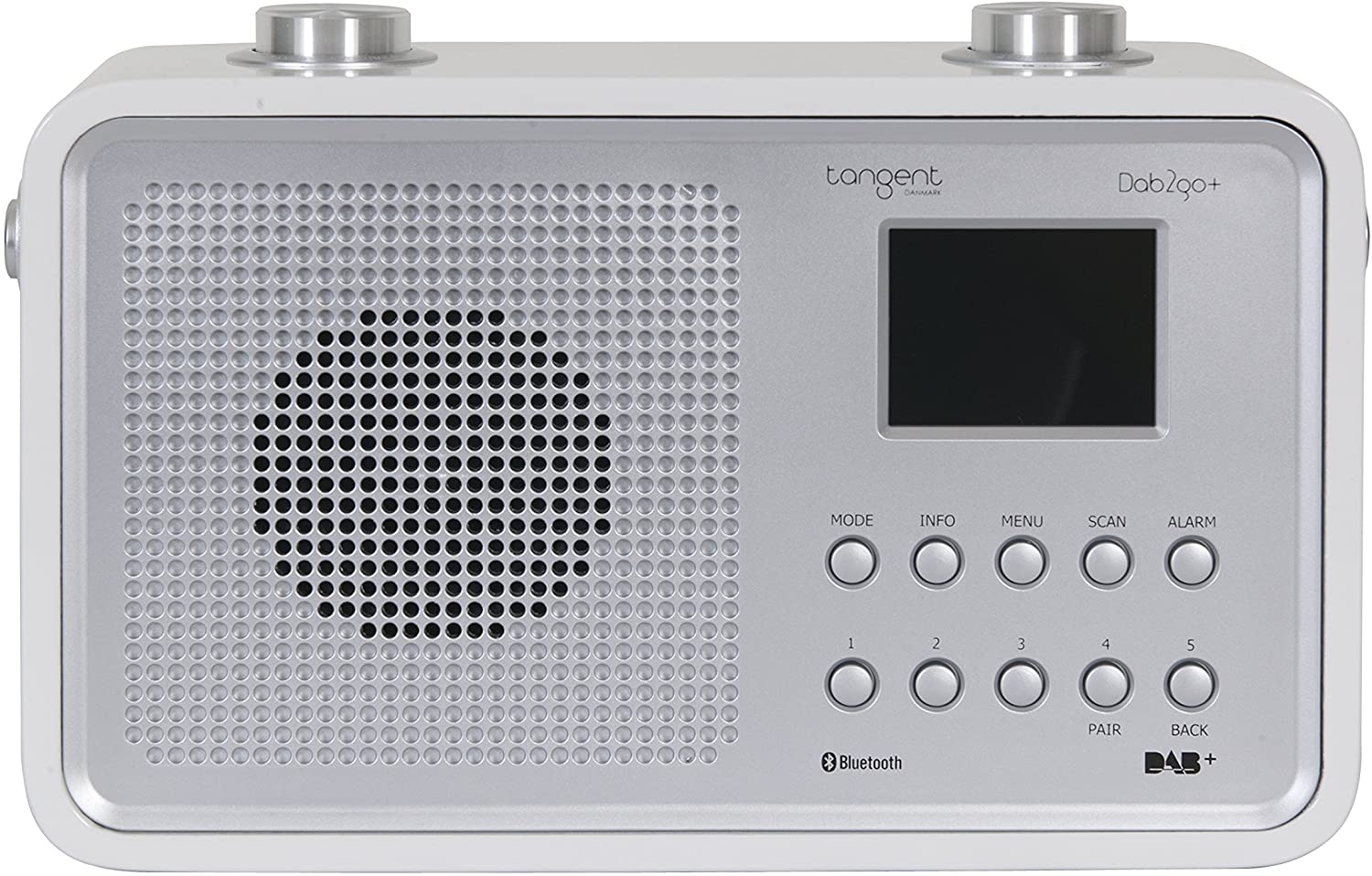 Tangent DAB2go+ Bluetooth/DAB+/FM Rechargeable Portable Radio - White High Gloss