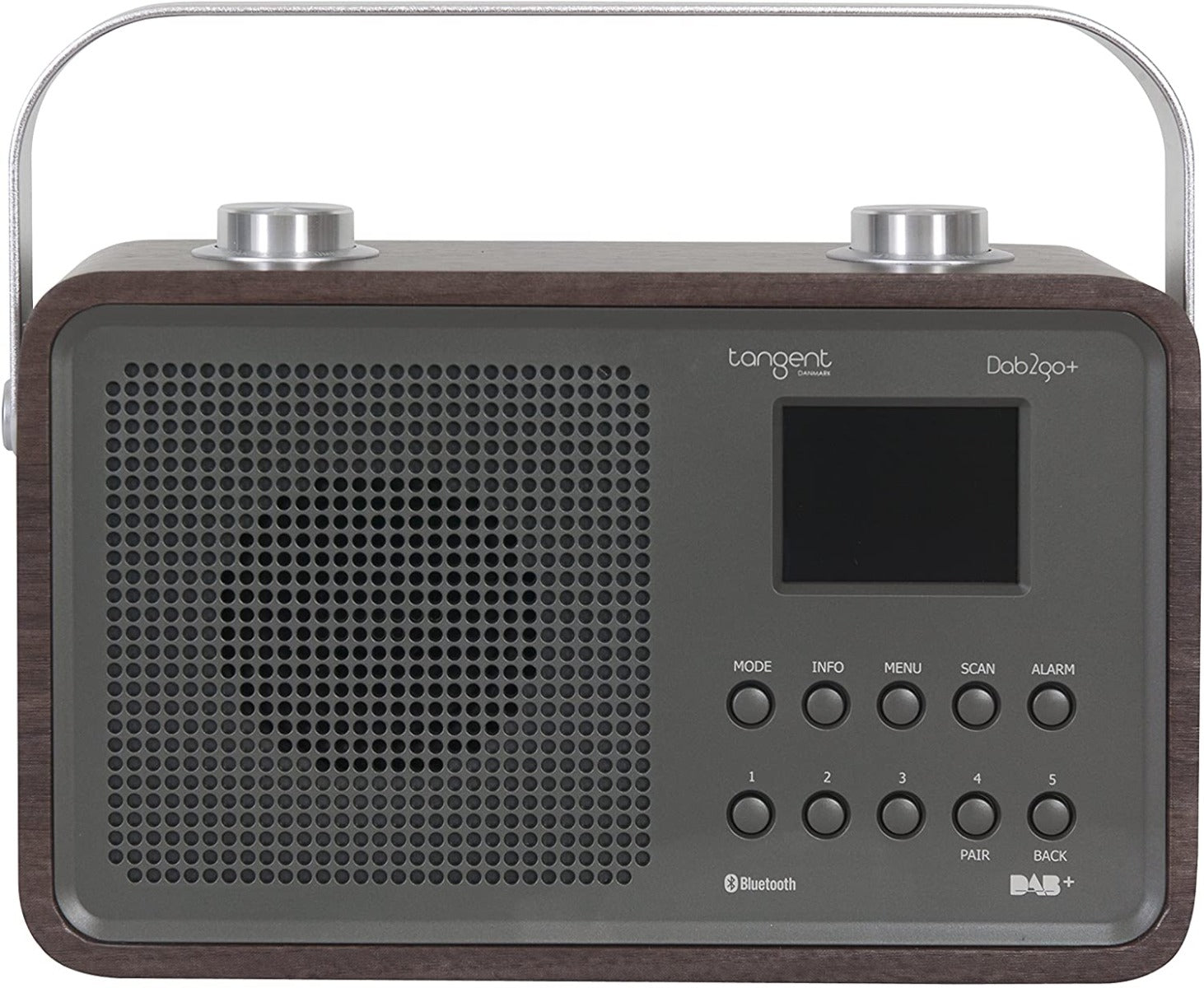 Tangent DAB2go+ Bluetooth/DAB+/FM Rechargeable Portable Radio - Walnut