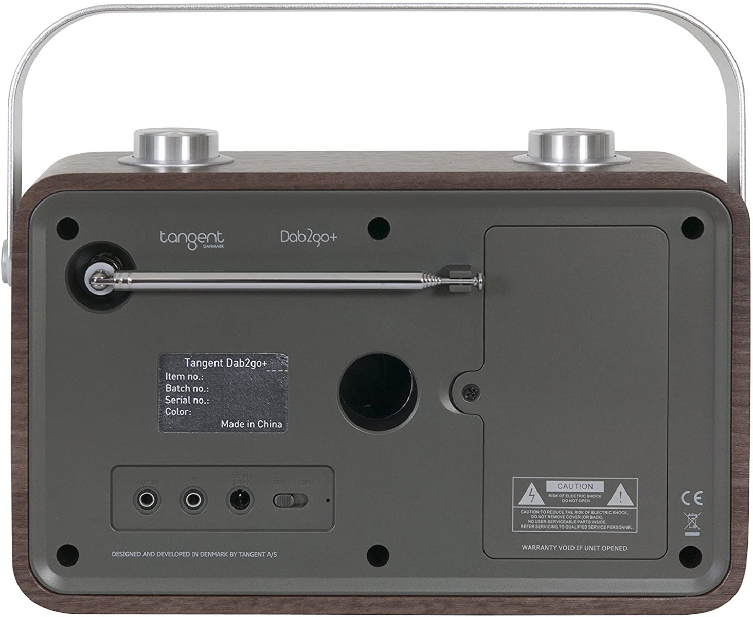 Tangent DAB2go+ Bluetooth/DAB+/FM Rechargeable Portable Radio - Walnut