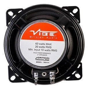 Vibe Critical Link DB4-V4 4" 10cm Car Van Stereo Door Dash Shelf Replacement Single Speaker
