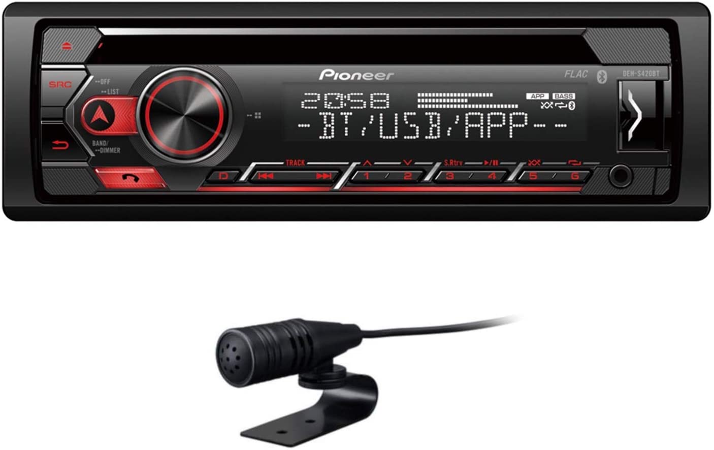 Pioneer MVH-S420BT USB/iPod Ready, Android, Aux-input, Spotify with Bluetooth