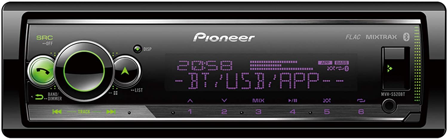 Pioneer DEH-S520BT USB/iPhone Ready, Android, Bluetooth USB Multi Colour Illumination