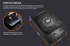 RECOIL SL1789 8-inch (200mm) 550W slim amplified under-seat subwoofer with installation wiring kit SUB-US8