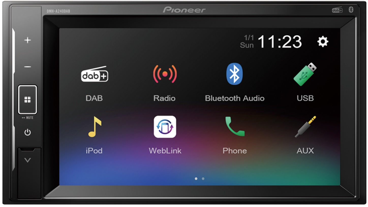 Pioneer DMH-A240DAB 6.2" Multimedia Player with Bluetooth, DAB/DAB+, Spotify & Siri Eyes Free