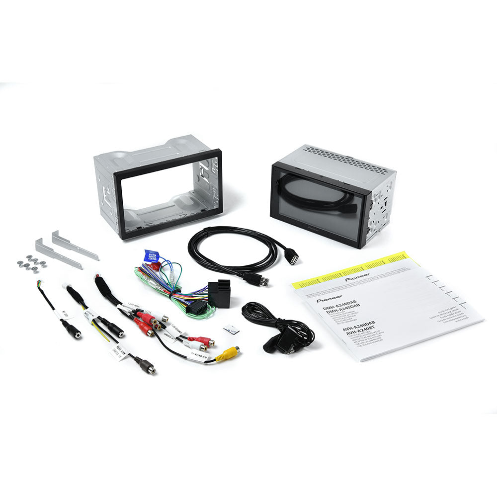 Pioneer DMH-A340DAB 6.8” Double Din Touch Screen DAB Radio, WebLink, Smartphone Mirroring, Bluetooth & USB
