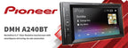 Pioneer DMH-A240BT 6.2" Touch Screen Bluetooth Car Stereo Radio iPod iPhone USB