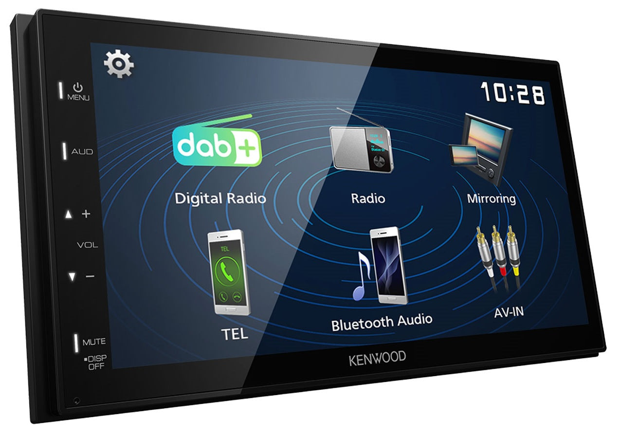 Kenwood DMX129DAB Short Body Bluetooth USB MP3 6.8" WVGA DAB Radio  Media Receiver