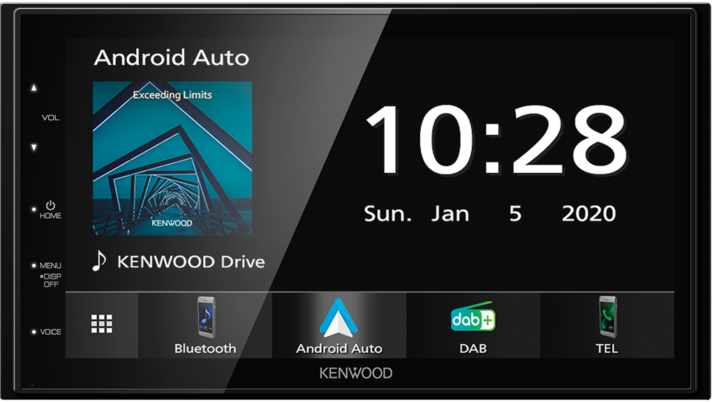 Kenwood DMX5020DABS 6.8"  Double DIN Short body Navigation with Apple CarPlay Android Auto + Aerial