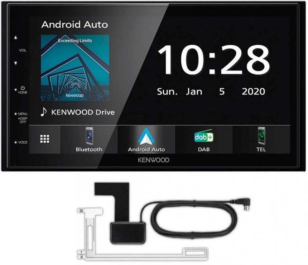Kenwood DMX5020DABS 6.8"  Double DIN Short body Navigation with Apple CarPlay Android Auto + Aerial