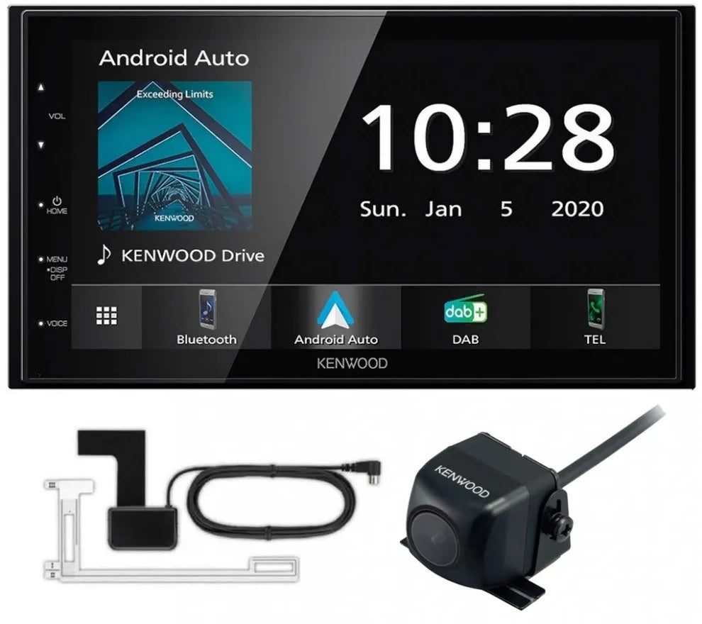 Kenwood DMX5020DABS 6.8"  Double DIN Short body Navigation with Apple CarPlay Android Auto + Reversing Camera