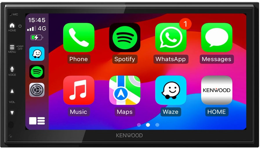 Kenwood DMX5023DABS 6.8" Double DIN Short body Navigation with Apple CarPlay Android Auto