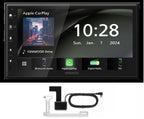 Kenwood DMX5023DABS 6.8"  Double DIN Short body Navigation with Apple CarPlay Android Auto W/ Aerial