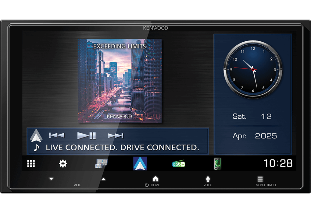 Kenwood DMX7525DABS CAMPER 6.8" HD Double DIN Wireless Carplay, Android Auto DAB Stereo