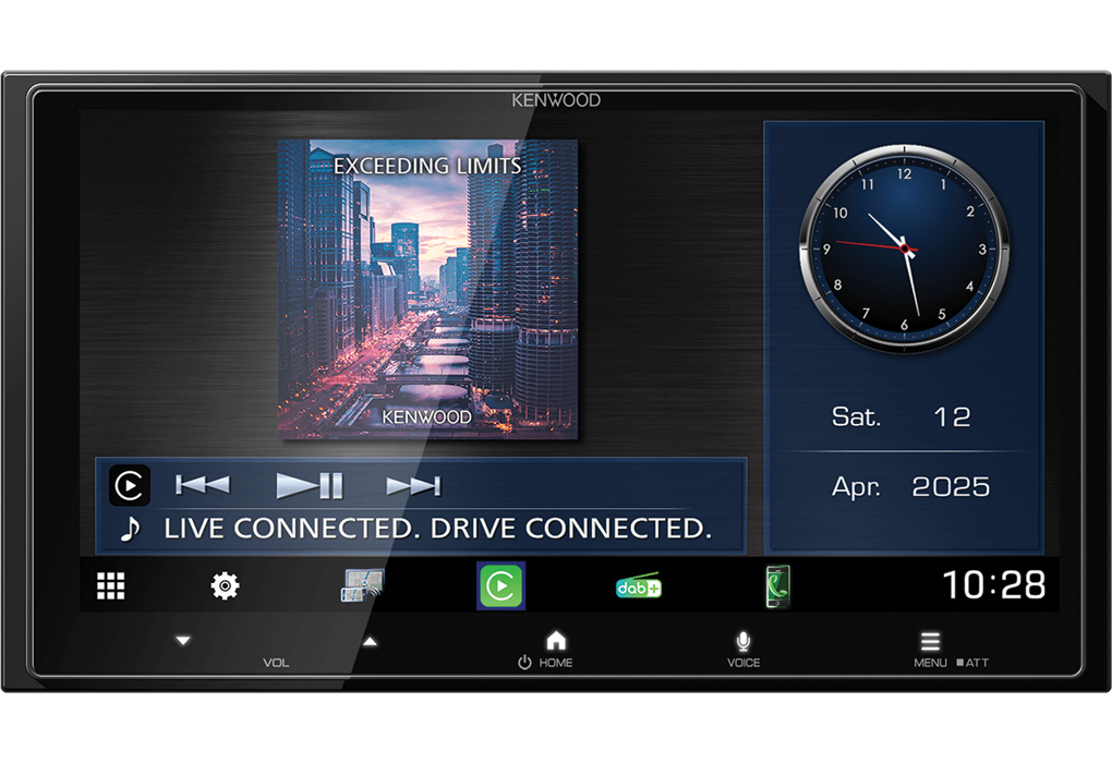 Kenwood DMX7525DABS CAMPER 6.8" HD Double DIN Wireless Carplay, Android Auto DAB Stereo
