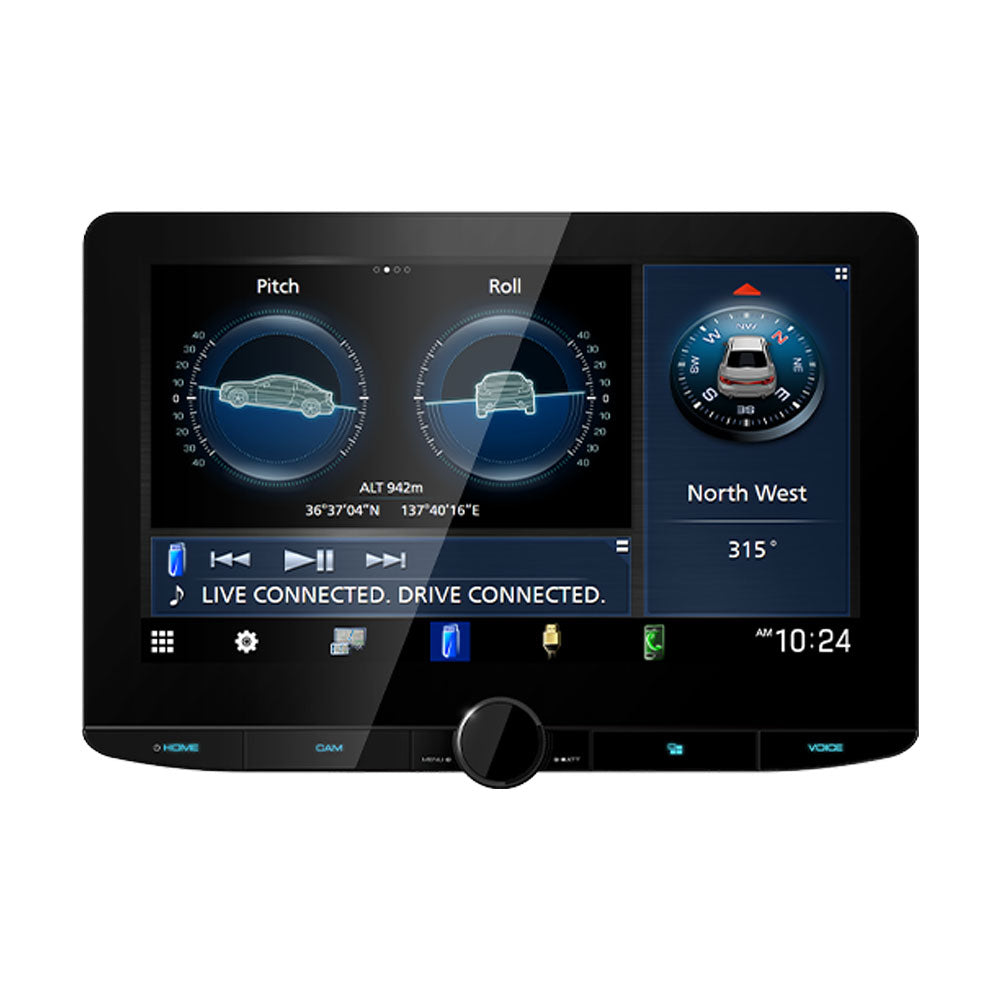Kenwood DMX9724XDS Floating 10.1 inchDAB+ Digital Media Receiver Wireless CarPlay / Android Auto Bluetooth Stereo