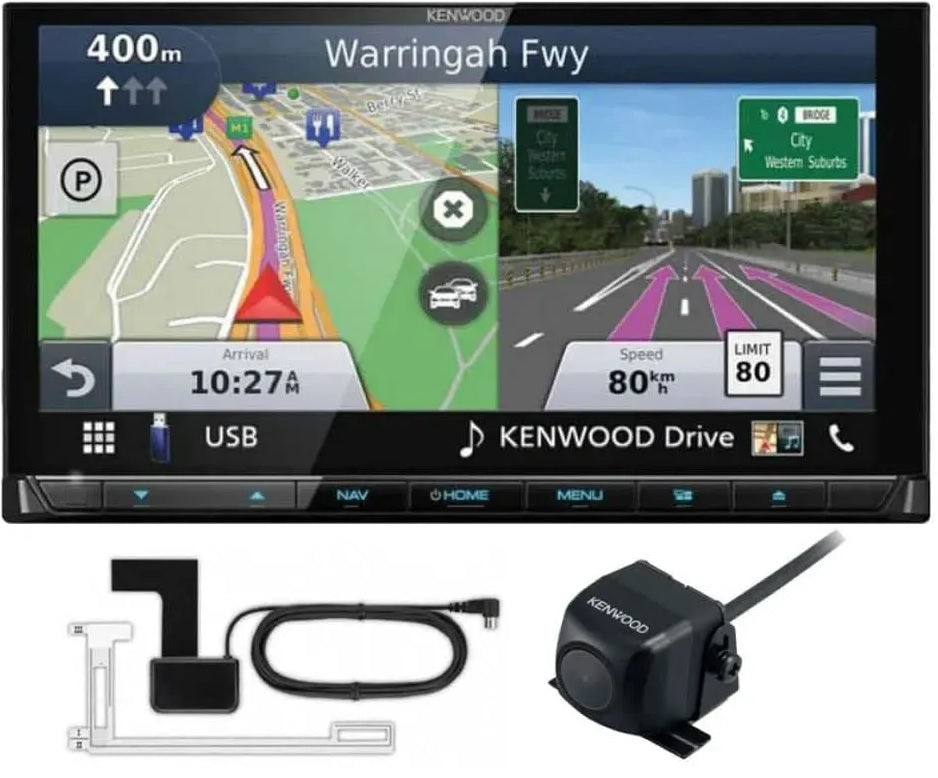 Kenwood DNX9190DABS 6.8" Touchscreen CarPlay, Android Auto with built-in Navigation Reversing Camera
