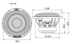 BLAM RELAX R80DB 80mm (3 Inch) dual voice-coil midrange car speaker (Single) BL-R80DB