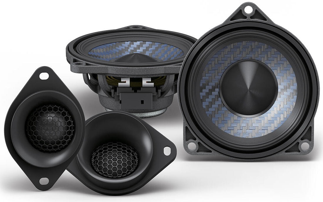 Alpine DP2-40-C 4-inch 2-Way 100W RMS Component Car Door Speakers for BMW, Plug & Play
