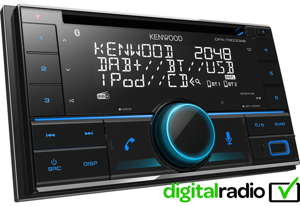 Kenwood DPX-7300DAB DAB Alexa, & Amazon Bluetooth iPod/iPhone/ANDROID  Illumination