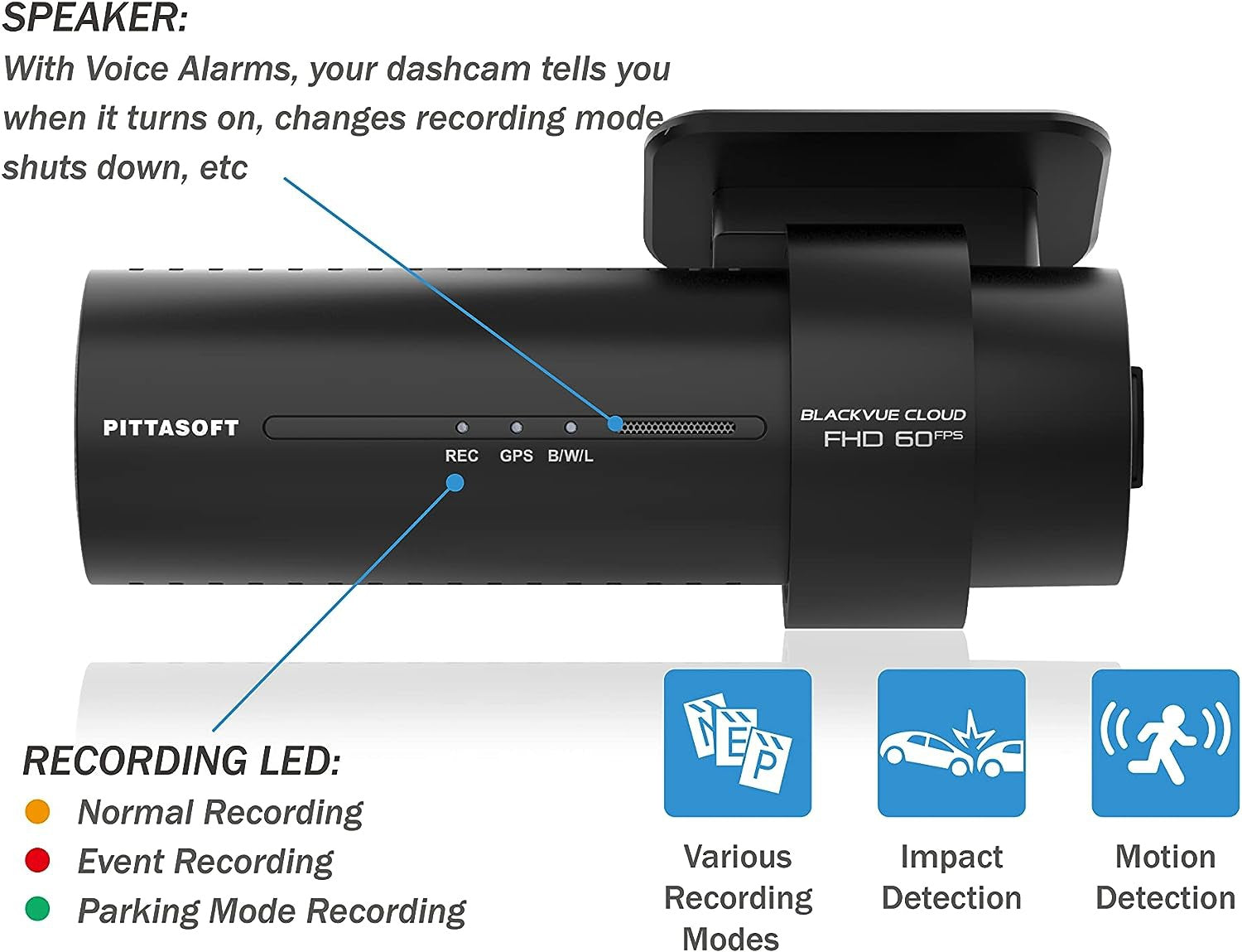 Blackvue DR770X-1CH 128GB Driver Recording Dashcam Camera