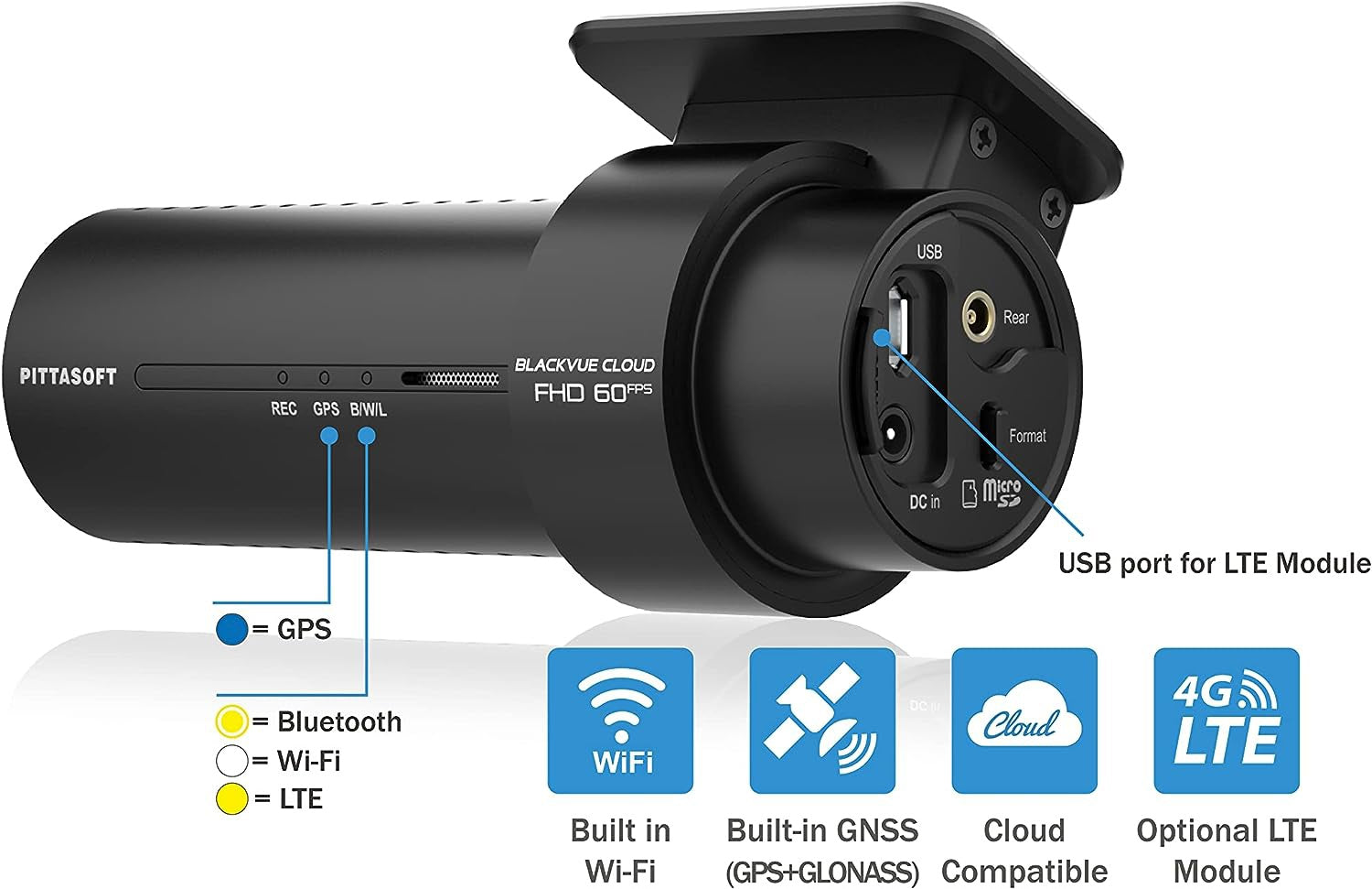 Blackvue DR770X-1CH 128GB Driver Recording Dashcam Camera