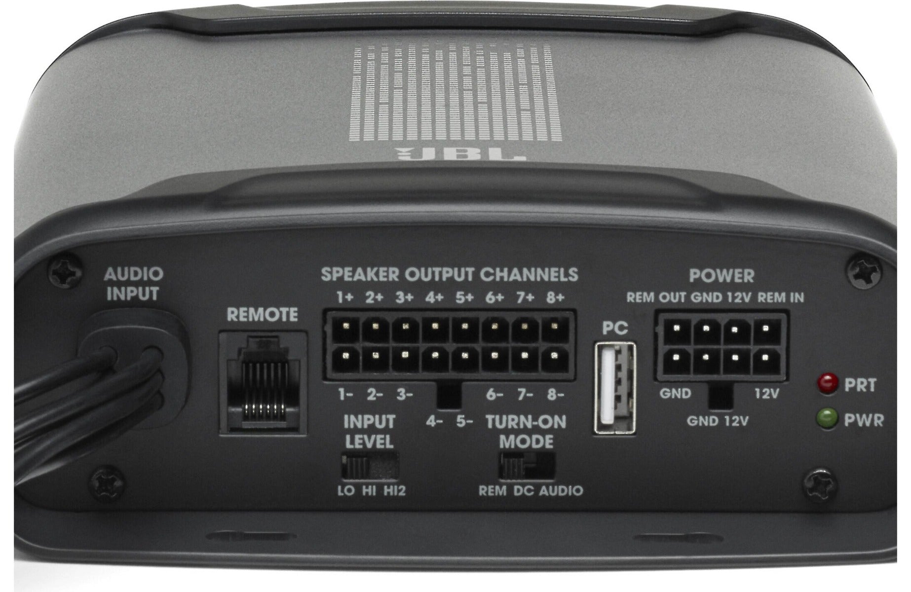 JBL DSP4086 8-channel 8 x 40 Watts RMS Class-D car amplifier with digital signal processing