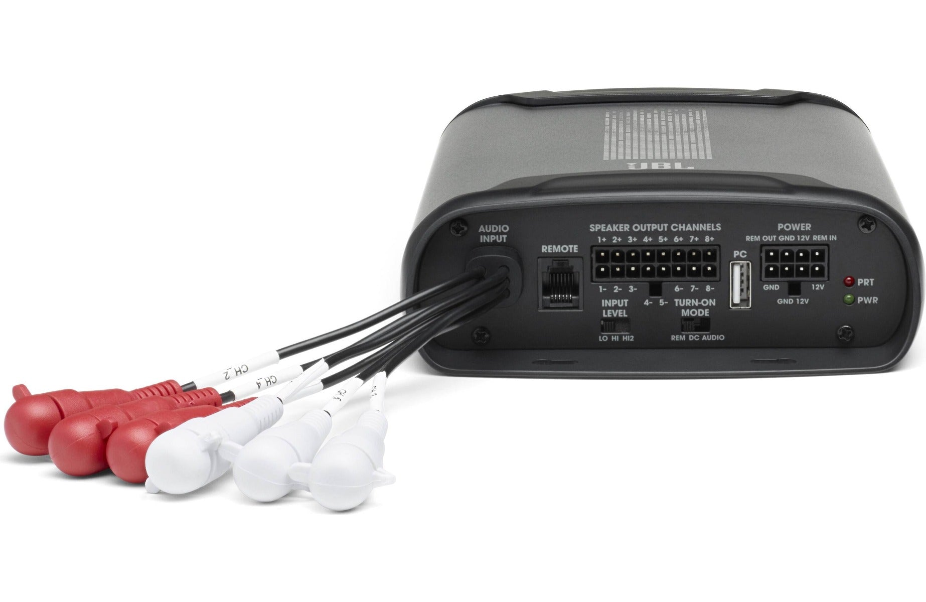 JBL DSP4086 8-channel 8 x 40 Watts RMS Class-D car amplifier with digital signal processing