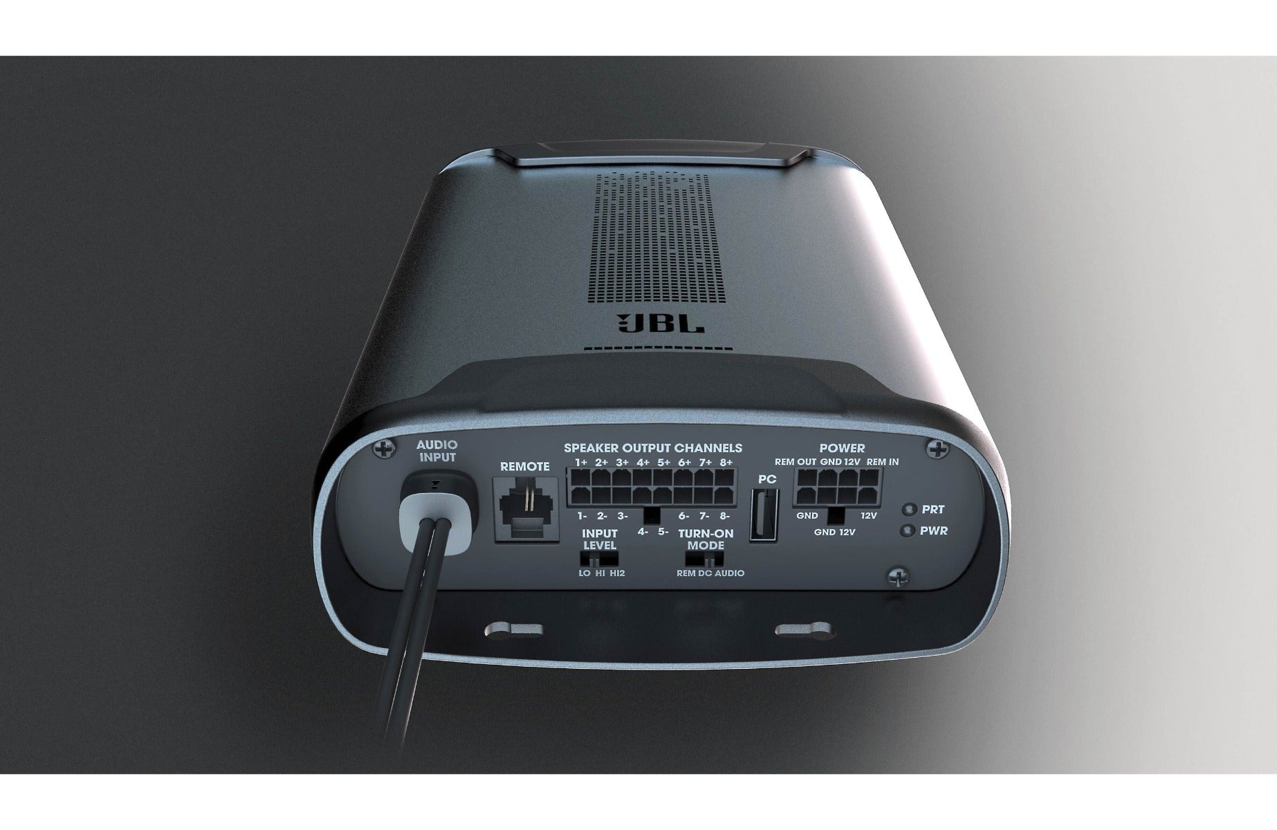 JBL DSP4086 8-channel 8 x 40 Watts RMS Class-D car amplifier with digital signal processing