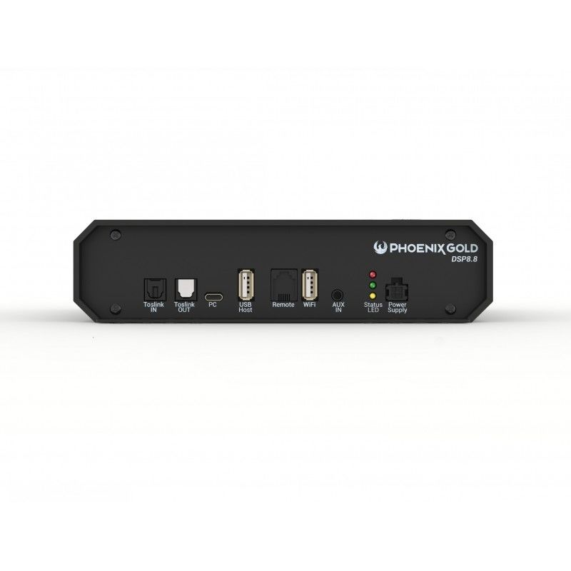 Phoenix Gold DSP8.8 WiFi streaming digital signal processor for Hi-Res audio files 24bit/192kHz