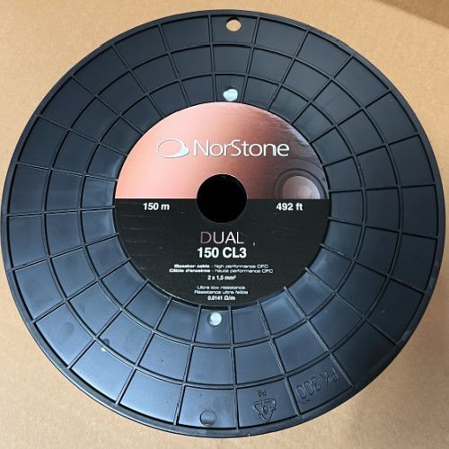 Norstone Dual CL3 16AWG Speaker Cable 2x1.5mm2, 99.999% OFC White - 150m