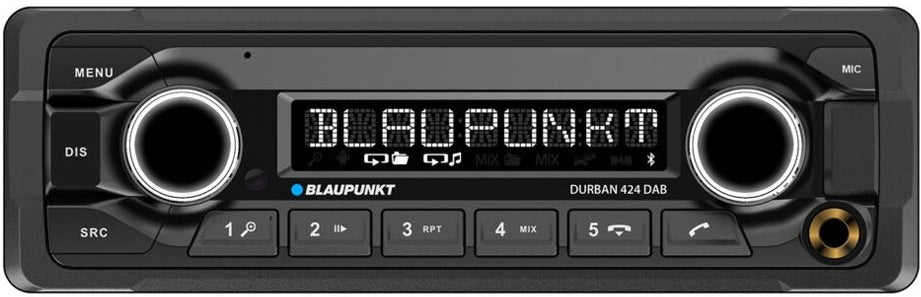 Blaupunkt Durban 424 DAB 24volt CD USB MP3 DAB radio with Bluetooth  AUX input Heavy Duty for bus, lorry w/ DAB Aerial