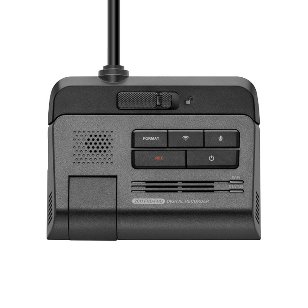 Alpine DVR-F790 + RVC-R790 DashCam 2 Channel Full HD 1080P with Docking Function and 32gb SD Card