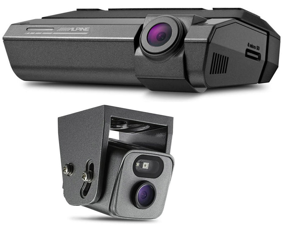 Alpine DVR-F790 + RVC-E790IR DashCam 2 Channel Full HD 1080P with Docking Function and 32gb SD Card