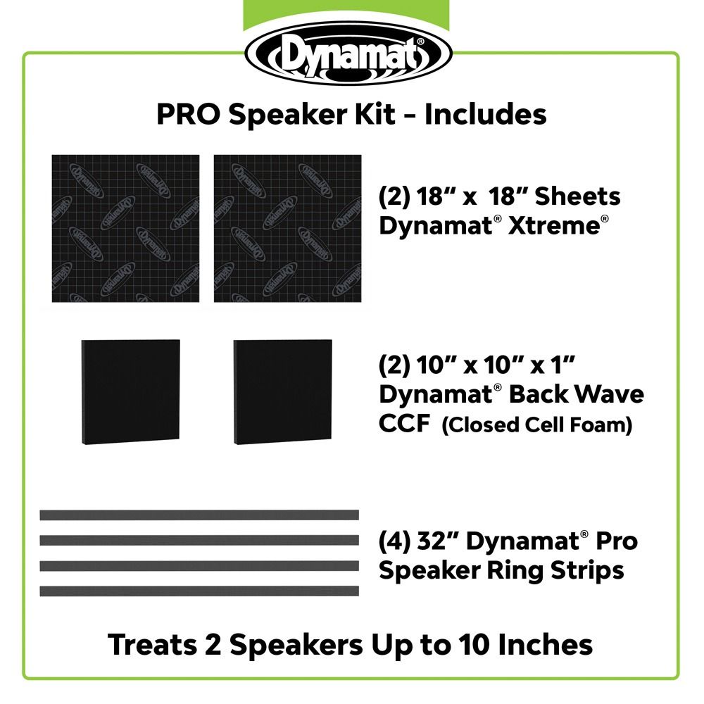 DYNAMAT DYN21410 PRO Speaker Sound Deadening & Enhancement Pack
