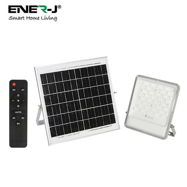 ENER-J E191 100W LED Floodlight with Solar Panel IP65 & Remote Control