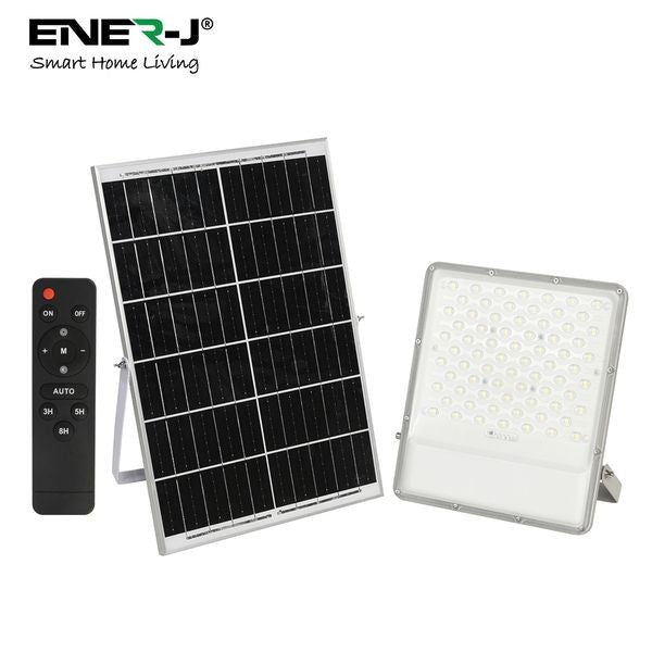 ENER-J E192 200W LED Floodlights with Solar Panel IP65 & Remote Control