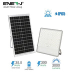 ENER-J E193 300W LED Floodlight with Solar Panel IP65 & Remote Control