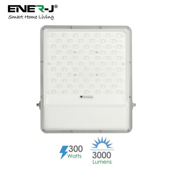 ENER-J E193 300W LED Floodlight with Solar Panel IP65 & Remote Control