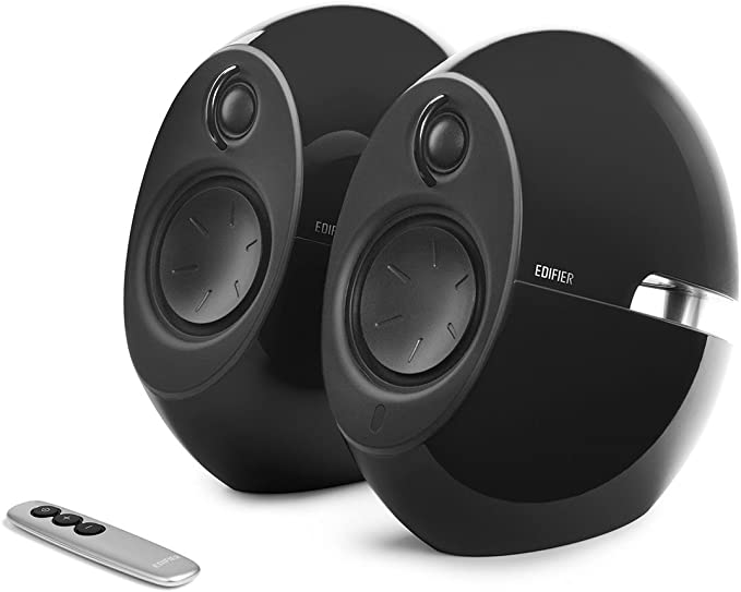 Edifier E25HD Luna Eclipse Bluetooth 4.0 Bookshelf Speakers with Remote Control - Black