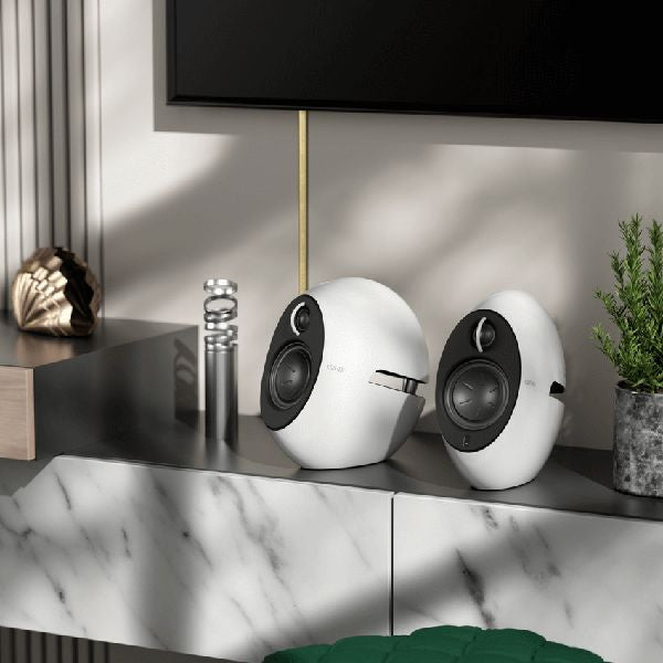 EDIFIER e25HD 2.0 Multimedia Speaker with Bluetooth, Optical and AUX In - White