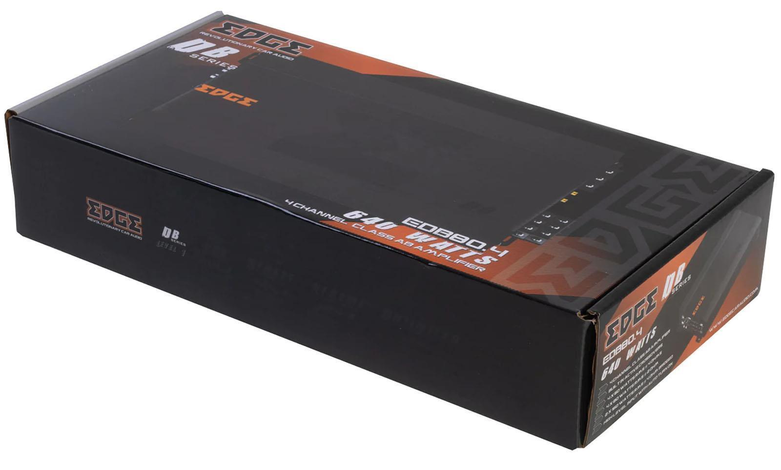 Edge EDB80.4LITE-E2  640 Watt 4 Channel Class A/B Full Range Speaker Subwoofer Amplifier