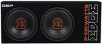 Edge EDBX12TADSP-E3Twin 12" Active Integrated DSP Amplified Enclosure 2400Watt Max