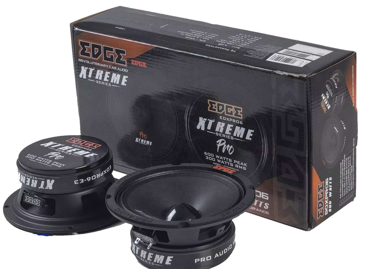 Edge EDXPRO6-E3 Xtreme Series 6.5 inch 600 watts 99dB Pro Audio Midrange Speakers - Pair