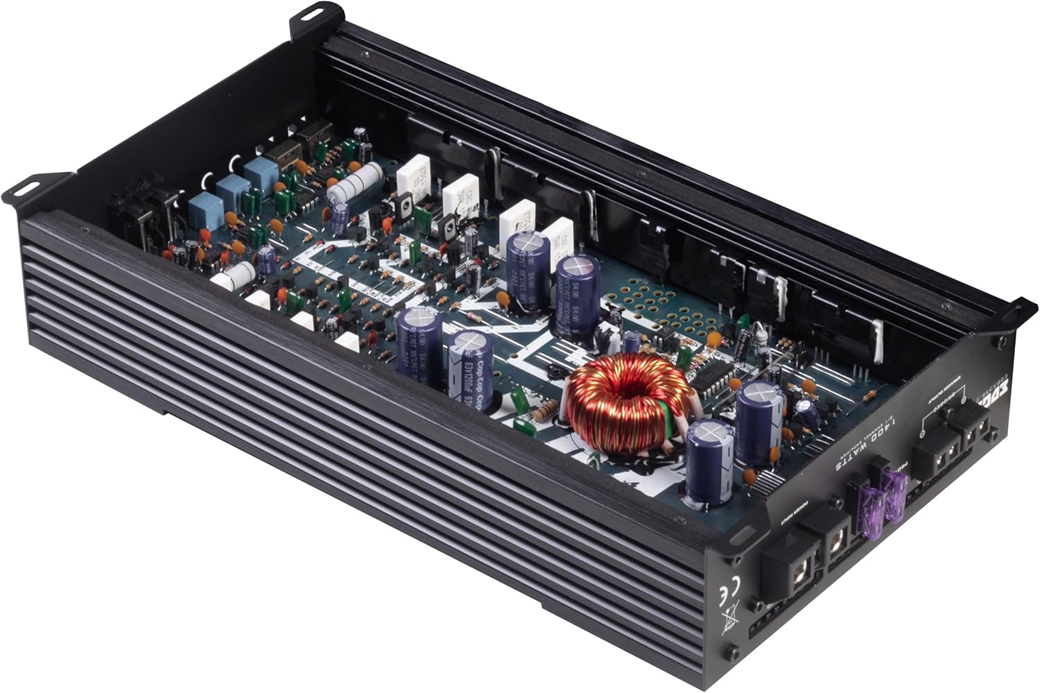 Edge EDBX350.2-E1 2 Channel 1400 Watt Class A/B Full Range Speaker Subwoofer Amplifier