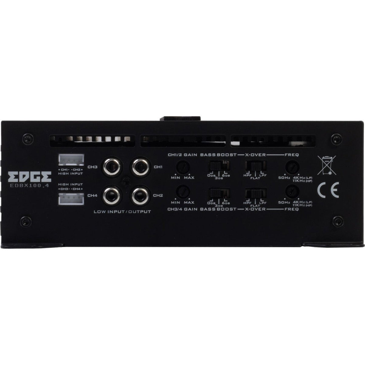 Edge EDBX100.4-E1 800 Watt 4 Channel Class A/B Full Range Speaker Subwoofer Amplifier