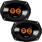 EDGE EDST219-E6 - 6"X9" 200 Watt  2-way Coaxial Parcel shelf Car Speakers