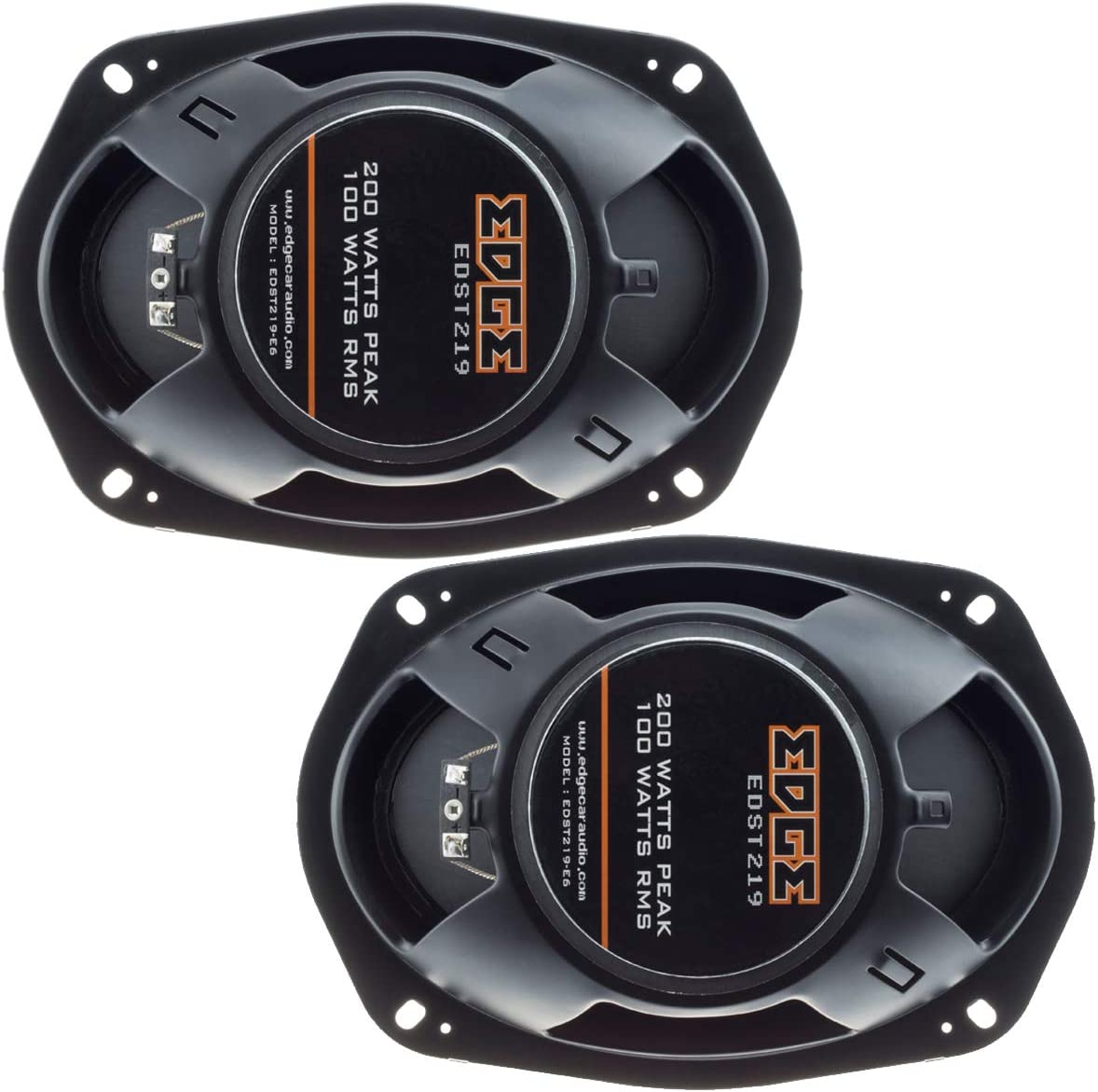 EDGE EDST219-E6 - 6"X9" 200 Watt  2-way Coaxial Parcel shelf Car Speakers