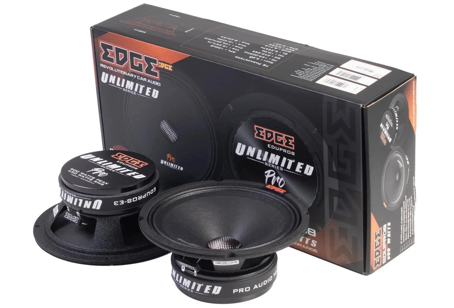 Edge EDUPRO6-E3 DB Series 6 inch 400 watts 99dB Pro Audio Midrange Speakers - Pair