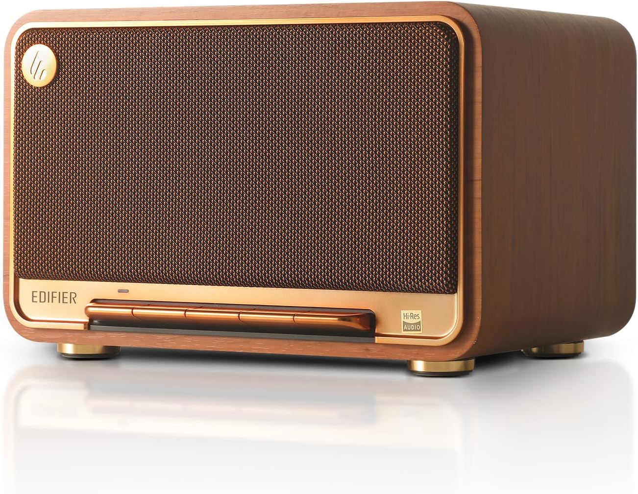 EDIFIER D32 Hi-Res Audio 60W Tabletop Wireless Speaker - Brown