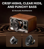 EDIFIER D32 Hi-Res Audio 60W Tabletop Wireless Speaker - Brown